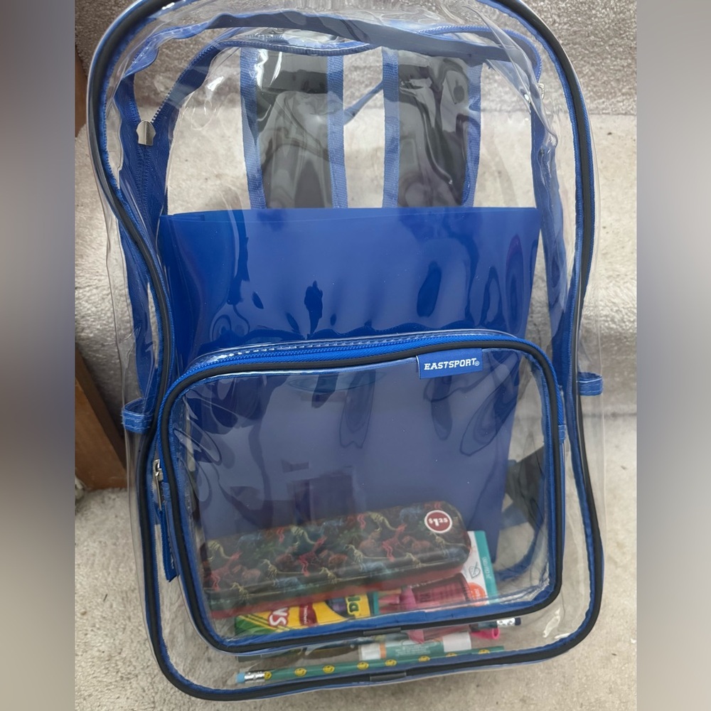 Eastsport Clear Blue Backpack